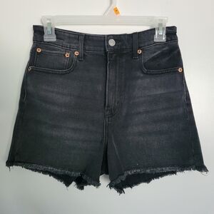 American Eagle NEW Highest Rise 90s Boyfriend Short Womens 2 Black Denim NWT